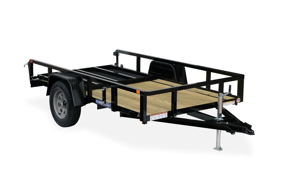 5x10 trailer with ramp flattened