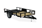5x10 trailer with ramp flattened