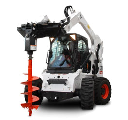 Bobcat S570 Wheeled Skid Loader W/ Hydraulic Auger
