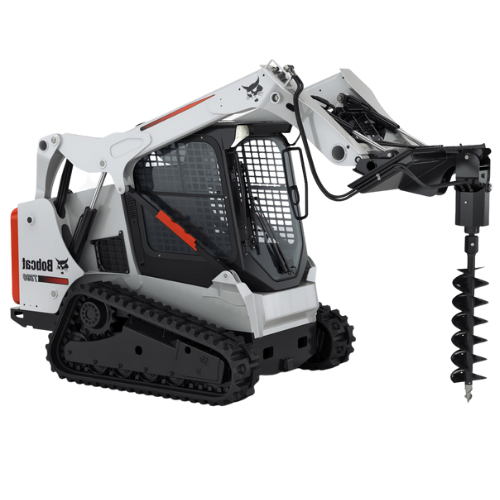 Tracked Skid Loader W/Hydraulic Auger