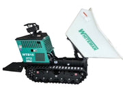 cement buggy with bucket dumped