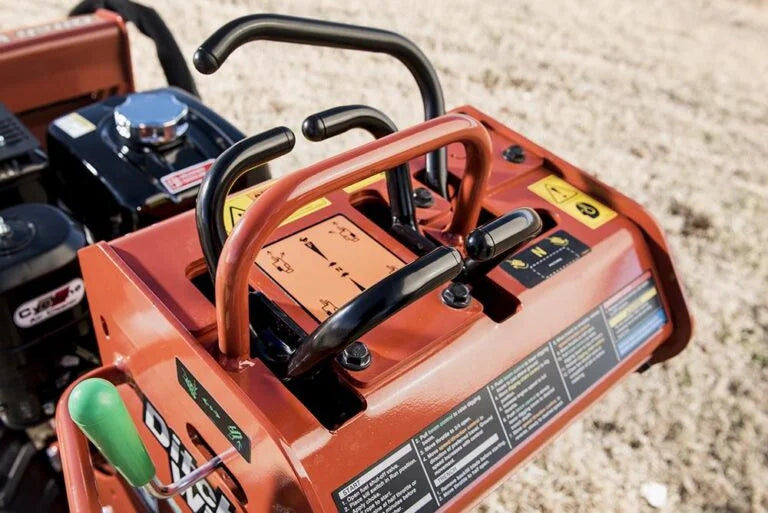 close up of ditch witch controls