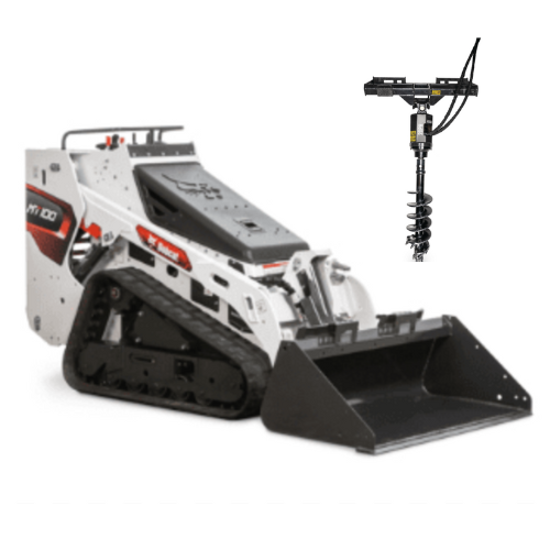 Bobcat MT100 Compact Stand-On Skid Loader with Auger
