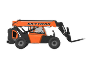 skytrak 6034 forklift stowed